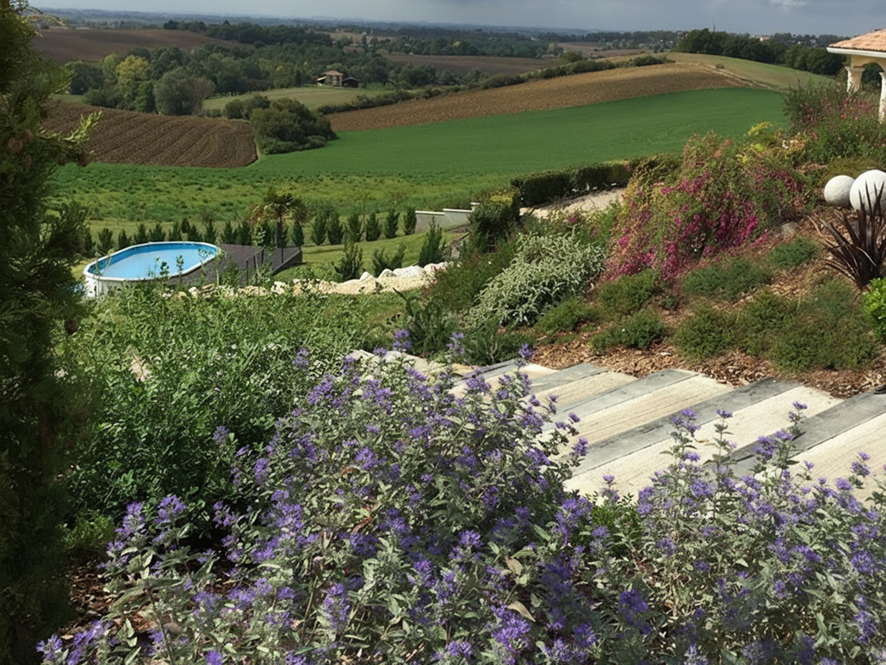 Un jardin méditerranéen — Gers
