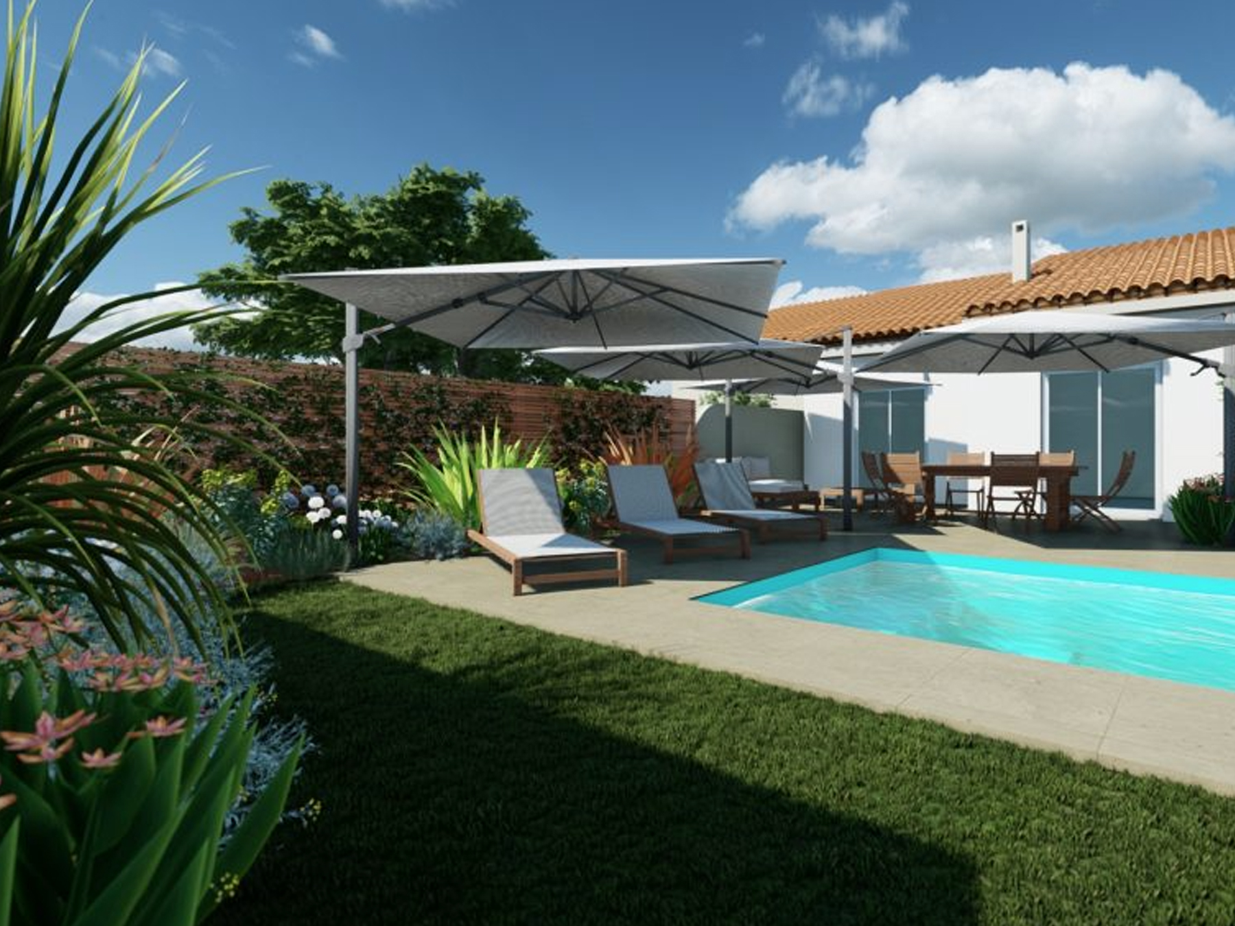 Conception d’un jardin pour recevoir — Pibrac